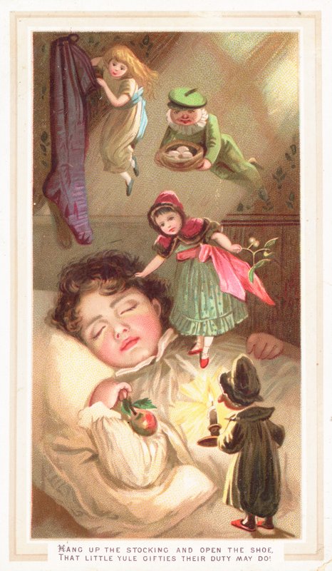 Noel hediyeleri, Noel Kartı dağıtan elfler by English School