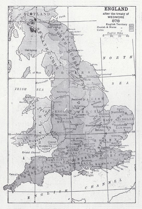 Wedmore 878 (lito) antlaşmasından sonra İngiltere by English School