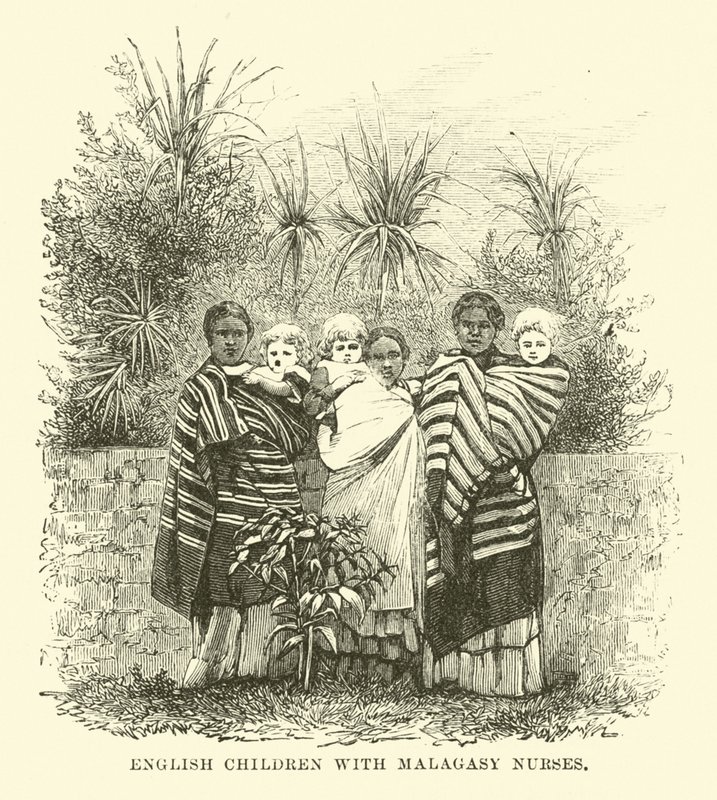 Madagaskarlı hemşireleri olan İngiliz çocuklar by English School