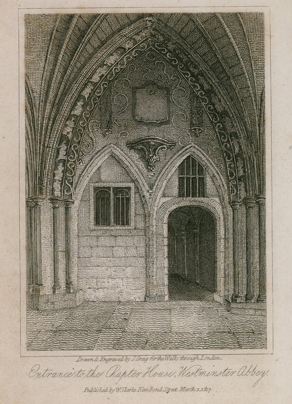 Chapter House'a giriş, Westminster Abbey, Londra by English School