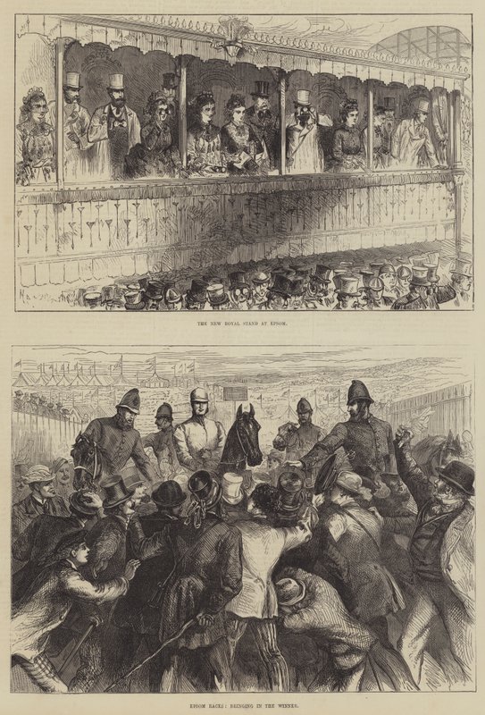 Epsom Yarışları (gravür) by English School