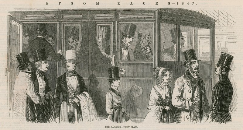 Epsom Yarışları 1847: Demiryolu - Birinci Sınıf by English School