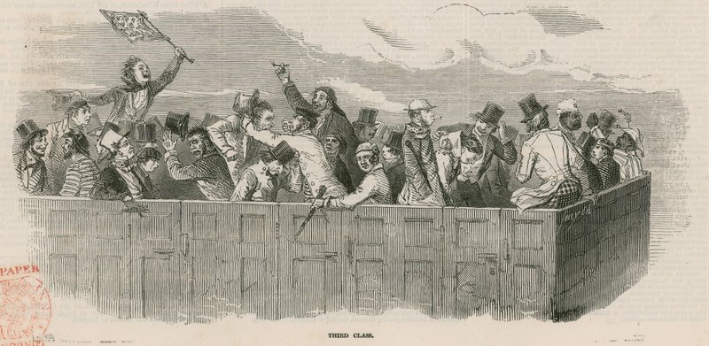 Epsom Yarışları 1847: Demiryolu - Üçüncü Sınıf by English School
