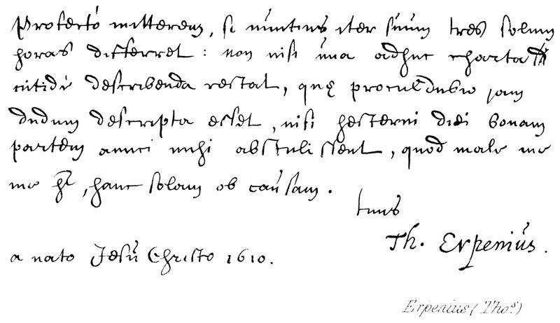 Erpenius (Bu) by English School