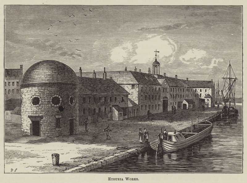 Etruria İşleri (gravür) by English School