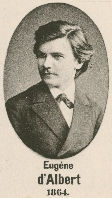 Eugene dAlbert (gravür) by English School