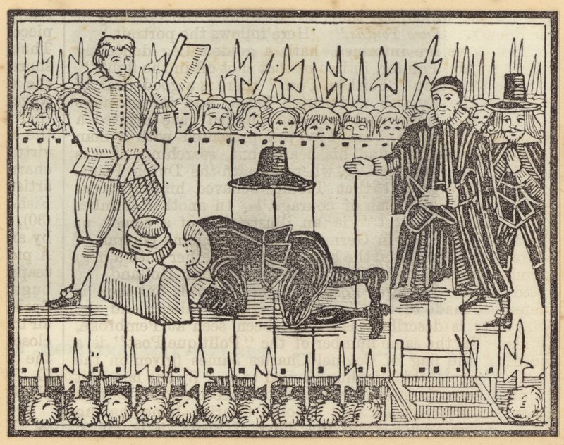 Bir adamın idamı, muhtemelen Kral I. Charles by English School