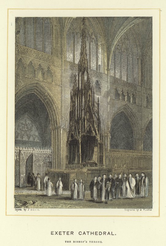 Exeter Katedrali, Piskoposlar tahtı by English School