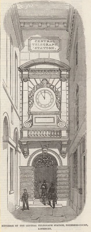 Merkez Telgraf İstasyonunun Dışı, Pounders Court, Lothbury by English School
