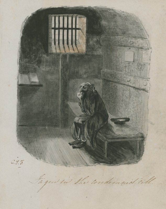 Fagin mahkum hücresinde (kağıt üzerinde wc) by English School
