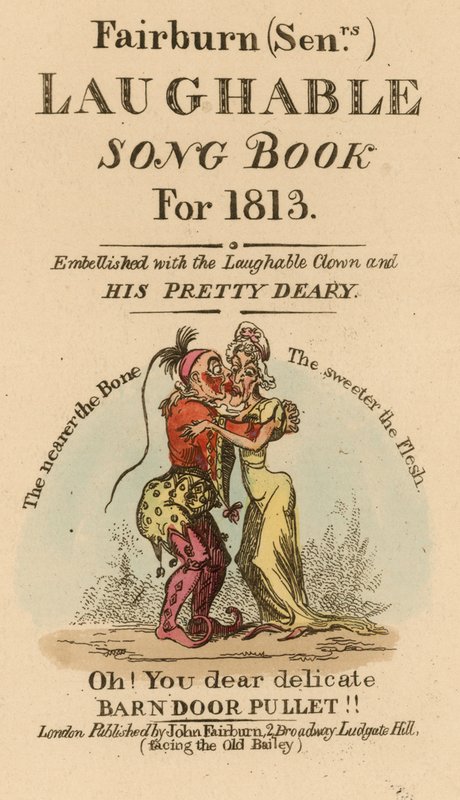 Fairburn yaşlılar 1813 için Gülünebilir Şarkı Kitabı by English School
