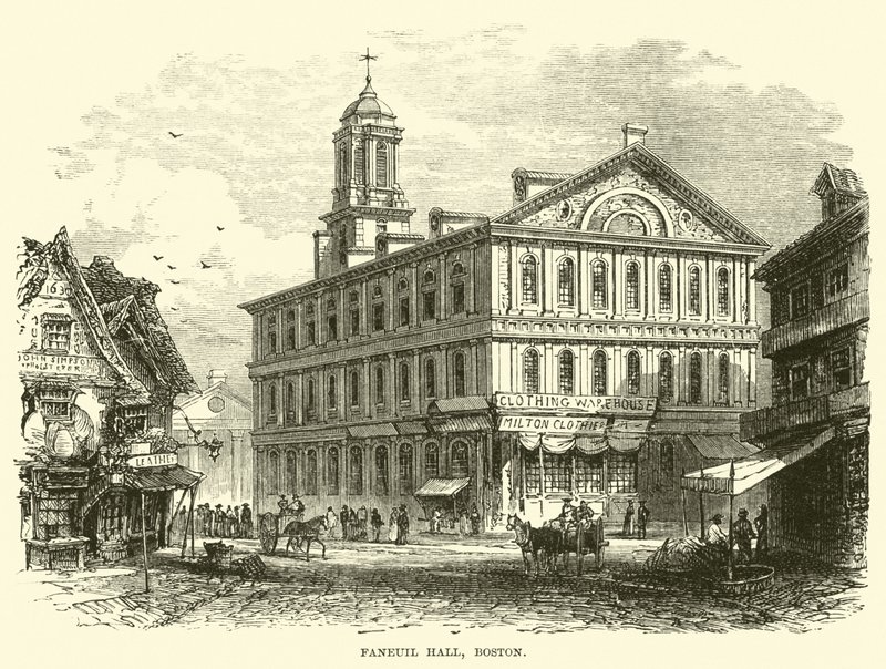 Faneuil Salonu, Boston by English School