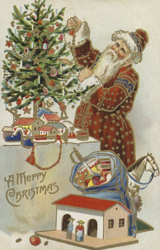 Noel Baba bir Noel ağacı süsleme by English School
