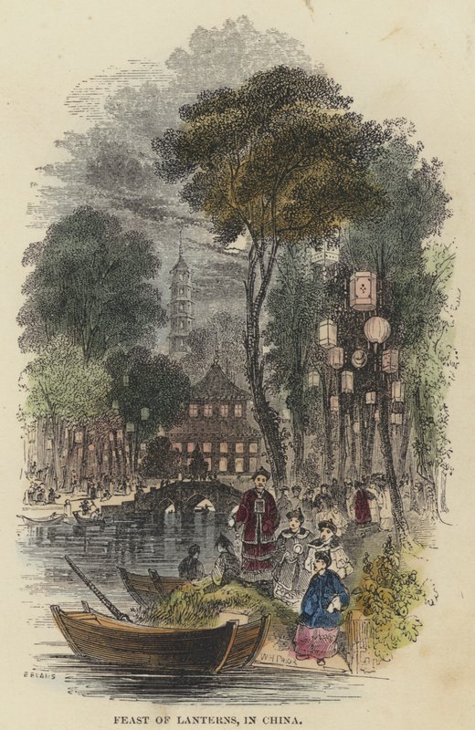 Fener Bayramı, Çin'de (renkli gravür) by English School