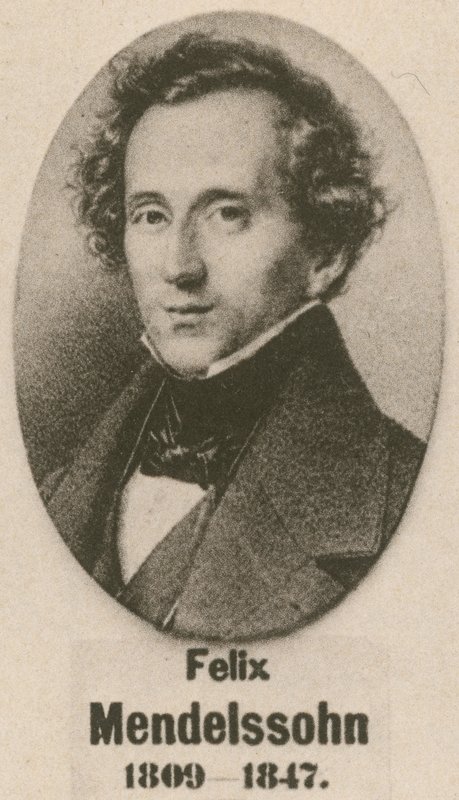 Felix Mendelssohn (gravür) by English School
