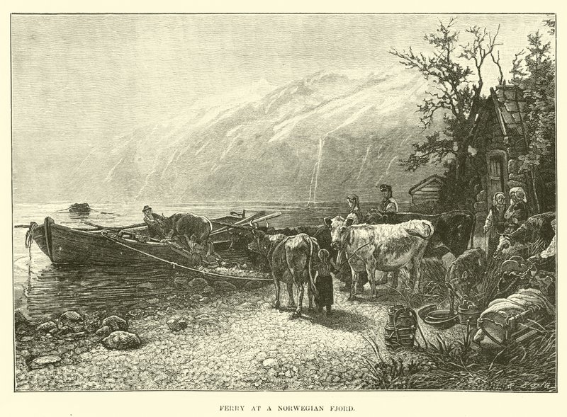 Norveç Fiyordunda Feribot by English School