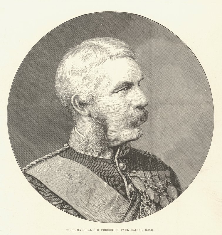 Mareşal Sir Frederick Paul Haines, GCB (gravür) by English School