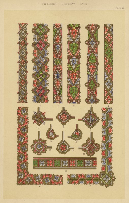 Onbeşinci Yüzyıl (kromolitho) by English School