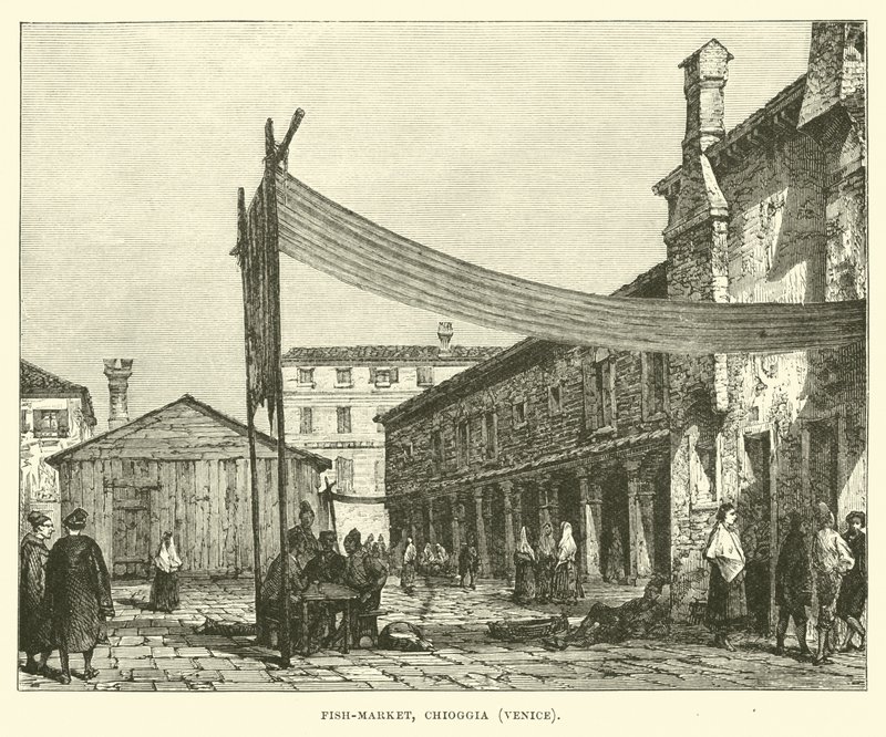 Balık pazarı, Chioggia, Venedik by English School