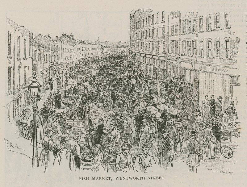 Balık Pazarı, Wentworth Caddesi, Londra by English School