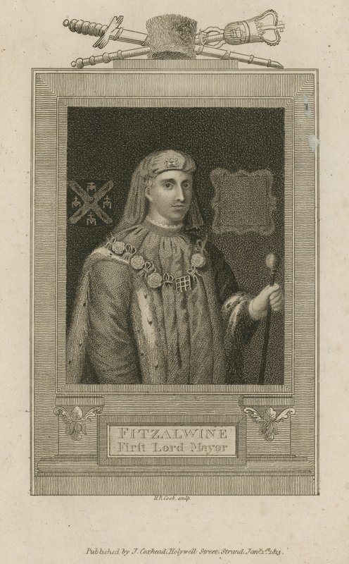 Fitzalwine, Londra