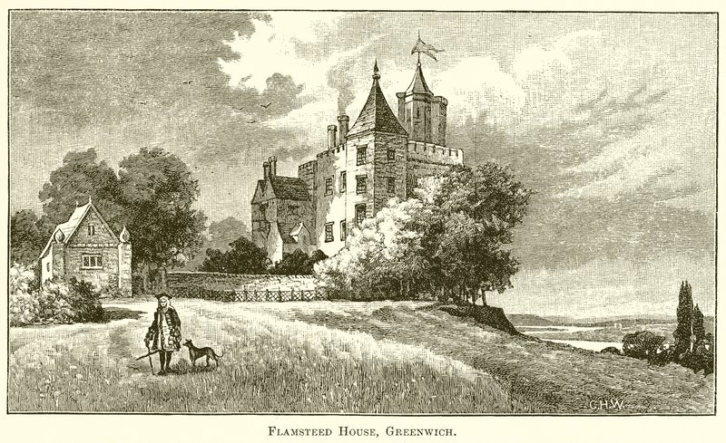 Flamsteed Evi, Greenwich by English School