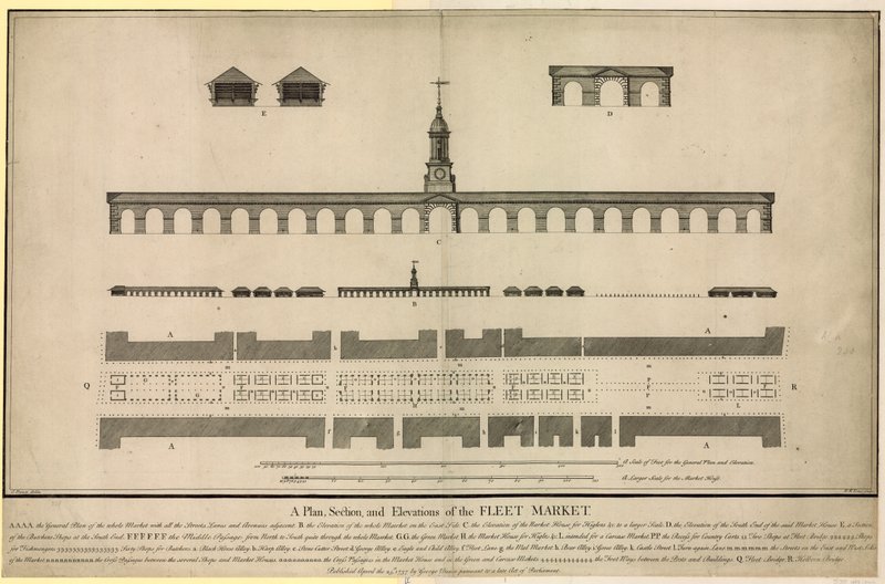 Fleet Market, Londra by English School