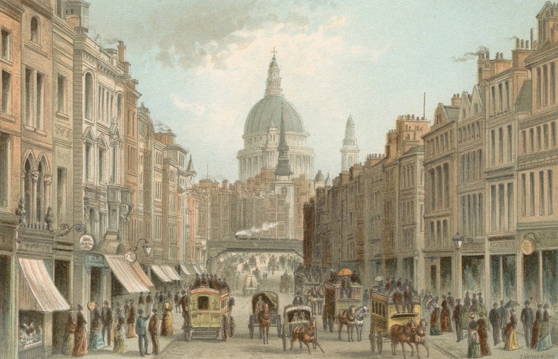 Fleet Caddesi ve St. Pauls by English School