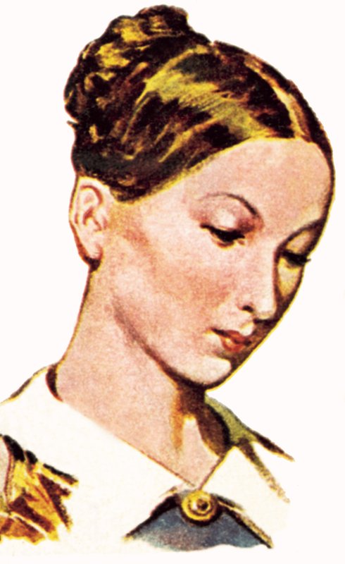 Florence Nightingale genç bir kadın olarak by English School