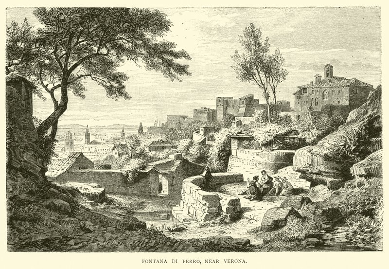 Verona yakınlarındaki Fontana di Ferro by English School