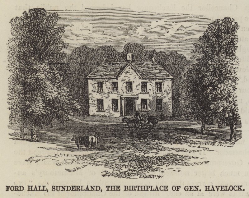 Ford Hall, Sunderland, General Havelock