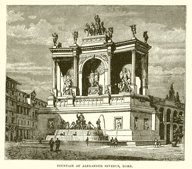 Alexander Severus Çeşmesi, Roma by English School