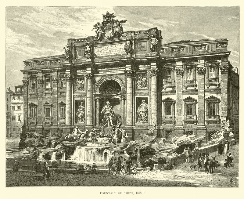 Trevi Çeşmesi, Roma by English School