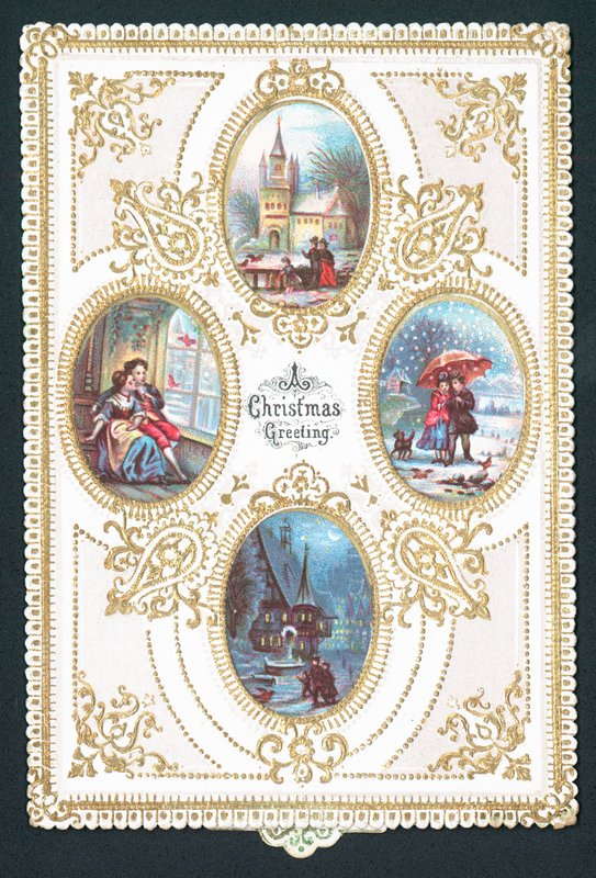 Dört Noel Sahnesi, Noel Kartı by English School