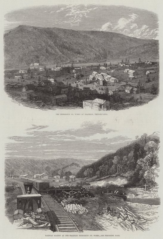 Franklin Petrol Petrol İşleri (gravür) by English School
