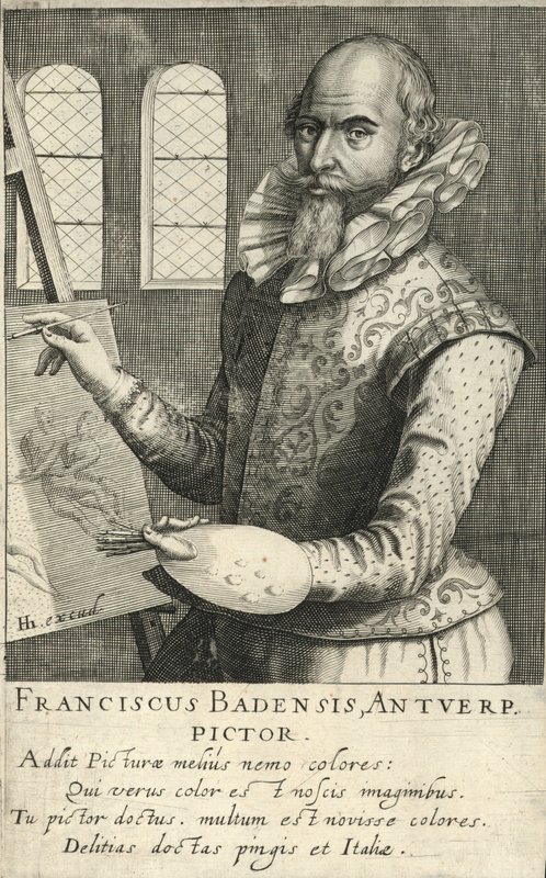 Frans Badens, Antwerp ressamı by English School
