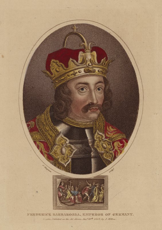 Friedrich Barbarossa, Almanya İmparatoru by English School
