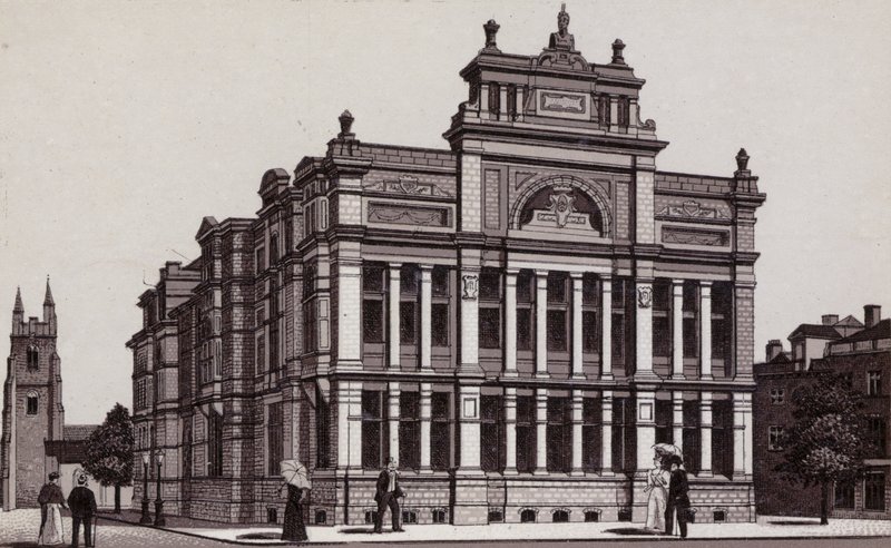 Ücretsiz Kütüphane, Cardiff (taş) by English School