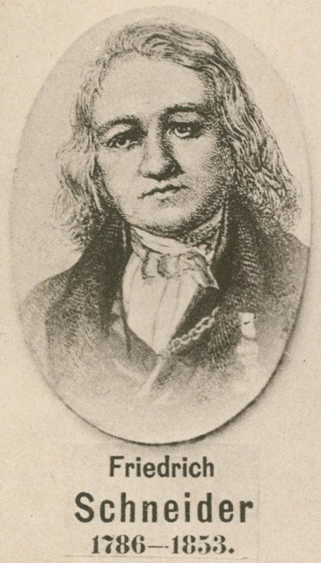 Friedrich Schneider (gravür) by English School