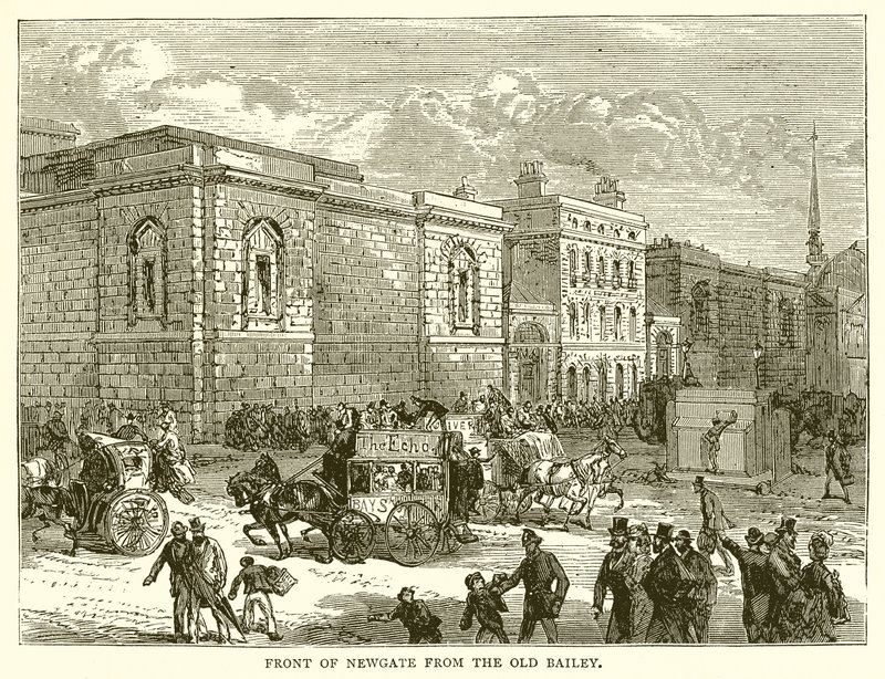 Old Bailey'den Newgate'in Önü by English School