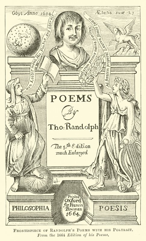 Portresi ile Randolphs Şiirlerinin Cephesi by English School