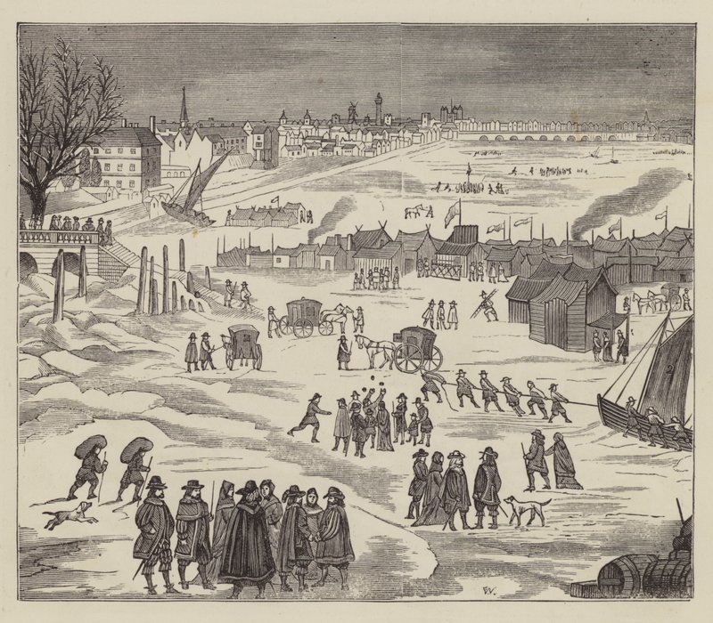 Frost Fuarı (gravür) by English School