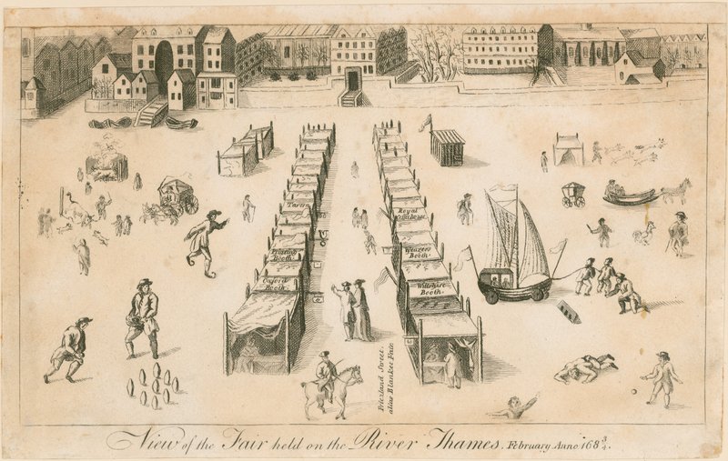 1683-84 Frost Fuarı by English School