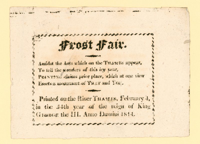 1814 Frost Fuarı by English School