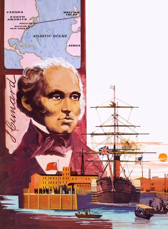 Tam Yol İleri, Atlantik Yolcu Gemisi Öncüsü Samuel Cunard by English School