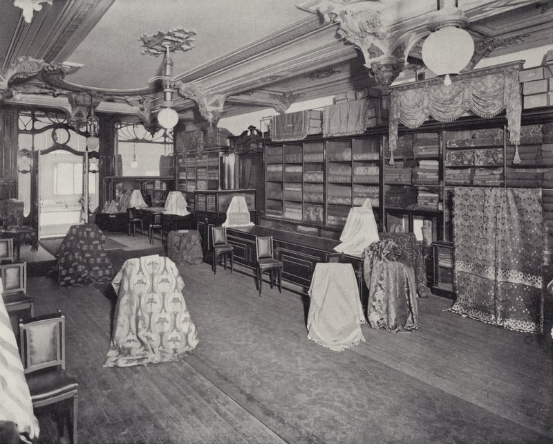 Döşeme Perdelik Departmanı, Harrods (lito) by English School