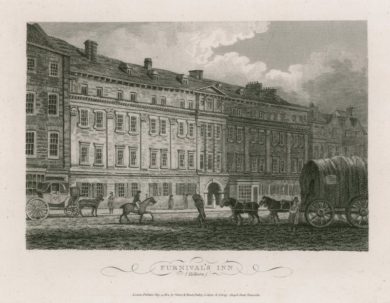 Furnivals Inn, Holborn, Londra by English School