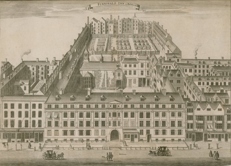 Furnivals Inn, Holborn, Londra by English School