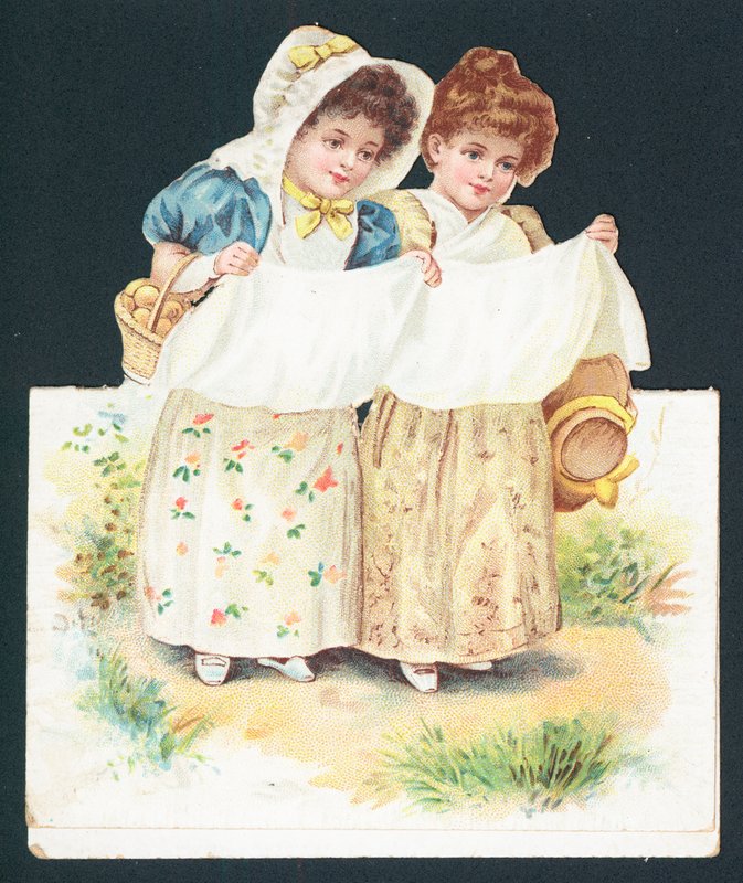 Yumurta toplayan kızlar, Noel Kartı by English School