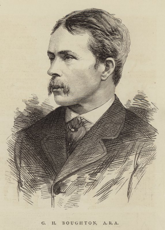 G H Boughton, ARA (gravür) by English School